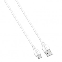 USB to USB-C cable LDNIO LS543, 2.1A, 3m (white)