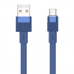 Cable USB-C Remax Flushing, 2.4A, 1m (blue)