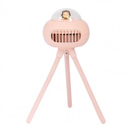 Remax UFO Stroller portable fan with 1200 mAh battery (pink)