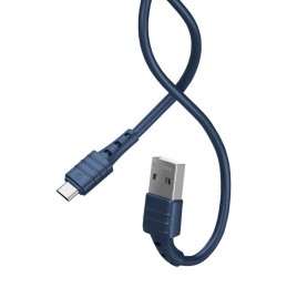 Cable USB Micro Remax Zeron, 1m, 2.4A (blue)