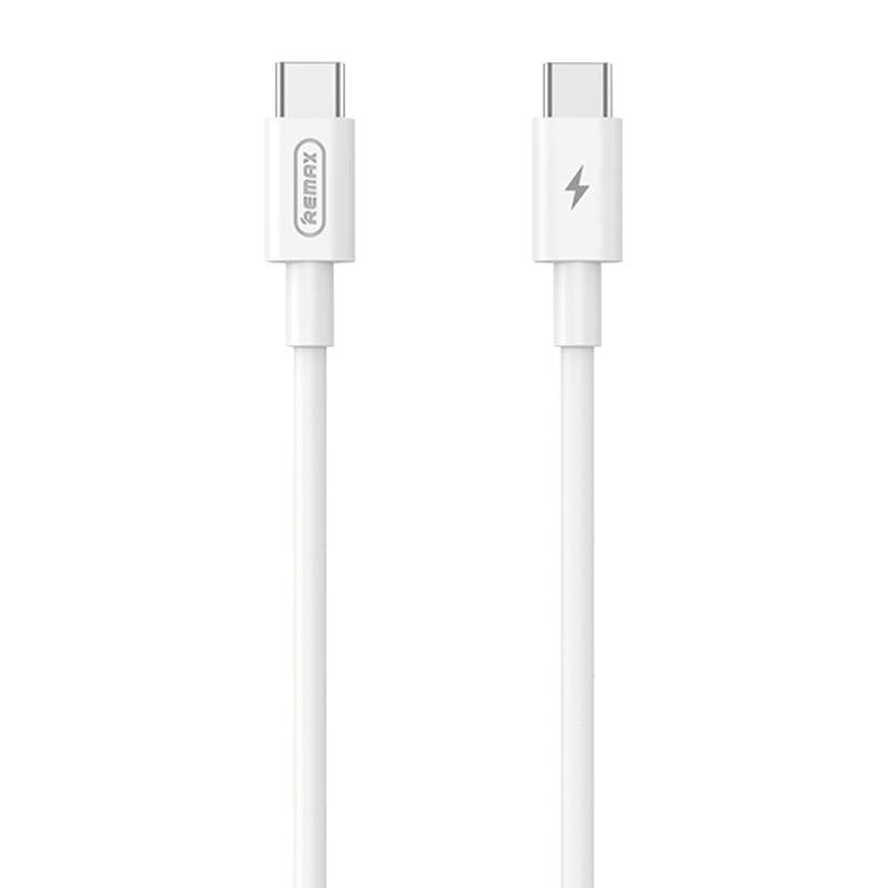 Remax Marlik RC-191 cable USB-C to USB-C, 1m, 65W (white)