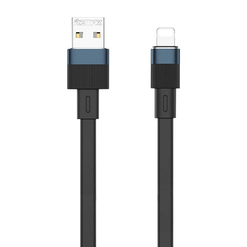 Cable USB-lightning Remax Flushing, RC-C001, 1m, (black)