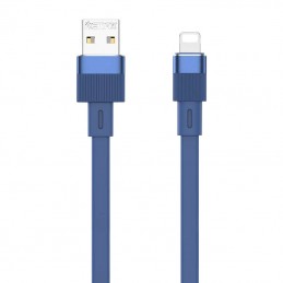 Cable USB-lightning Remax Flushing, RC-C001, 1m, (blue)