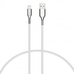 Cable Lightning to USB Cygnett Armoured 2.4A 12W 0,1m (white)