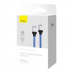 Cable USB-C do USB-C Baseus CoolPlay 100W 1m (blue)