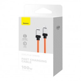 Cable USB-C do USB-C Baseus CoolPlay 100W 1m (orange)