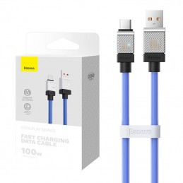 Cable USB do USB-C Baseus CoolPlay 100W 1m (blue)