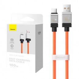 Cable USB do USB-C Baseus CoolPlay 100W 1m (orange)