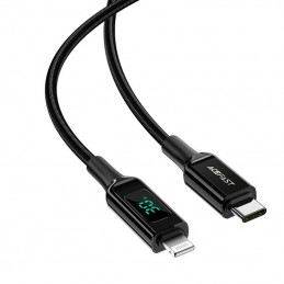 Cable USB-C to Lightning Acefast C6-01, 30W, MFi, 1.2m (black)