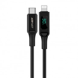 Cable USB-C to Lightning Acefast C6-01, 30W, MFi, 1.2m (black)
