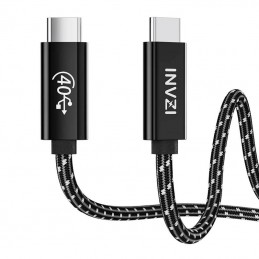 USB-C / USB4.0 Gen3 Cable 240W 40Gbps, 1m (Black)