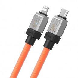 Fast Charging cable Baseus USB-C to Coolplay Series 1m, 20W (orange)