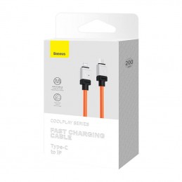 Fast Charging cable Baseus USB-C to Coolplay Series 2m, 20W (orange)