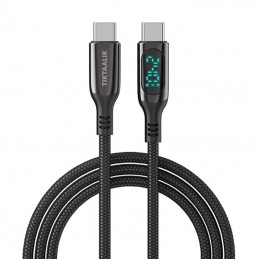 Cable USB-C to USB-C TIKTAALIK PD 240W, 1.5m (black)