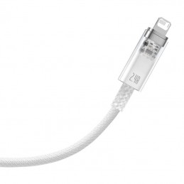 Fast Charging Cable Baseus Explorer  USB to Lightning 2.4A 1M (white)