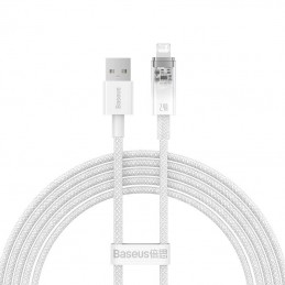 Fast Charging cable Baseus USB-A to Lightning  Explorer Series 2m, 2.4A (white)