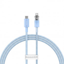 Fast Charging cable Baseus USB-C to Lightning  Explorer Series 1m, 20W (blue)