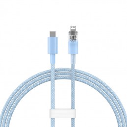 Fast Charging cable Baseus USB-C to Lightning  Explorer Series 1m, 20W (blue)