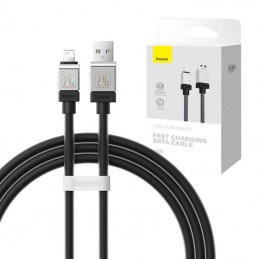 Fast Charging cable Baseus USB-A to Lightning Coolplay Series 1m, 2.4 (black)