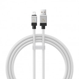 Fast Charging cable Baseus USB-A to Lightning Coolplay Series 1m, 2.4A (white)