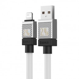 Fast Charging cable Baseus USB-A to Lightning Coolplay Series 1m, 2.4A (white)