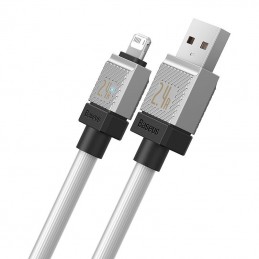 Fast Charging cable Baseus USB-A to Lightning Coolplay Series 1m, 2.4A (white)