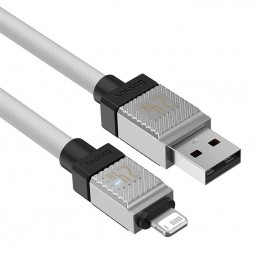 Fast Charging cable Baseus USB-A to Lightning Coolplay Series 1m, 2.4A (white)