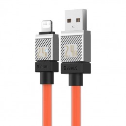 Fast Charging cable Baseus USB-A to Lightning Coolplay Series 1m, 2.4A (orange)