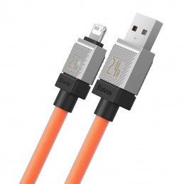 Fast Charging cable Baseus USB-A to Lightning Coolplay Series 1m, 2.4A (orange)