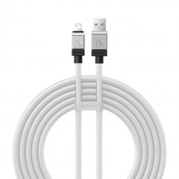 Fast Charging cable Baseus USB-A to Lightning CoolPlay Series 2m, 2.4A (white)