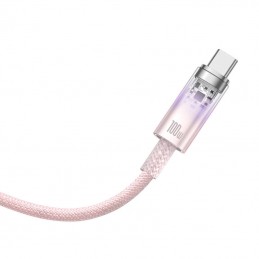 Quick Charge USB-C Baseus Flash, 6A,1m (Pink)