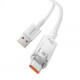 Quick Charge USB-C Baseus  6A, 1m (white)