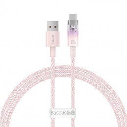 Quick Charge USB-C Baseus  6A, 1m (Pink)