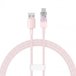 Quick Charge USB-C Baseus  6A, 1m (Pink)