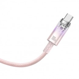 Quick Charge USB-C Baseus  6A, 1m (Pink)