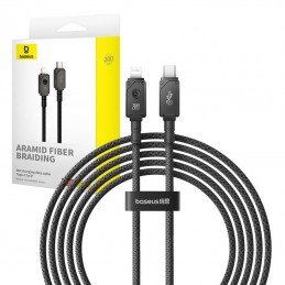 Fast Charging Cable Baseus  USB-C to IP 20A 2M (Black)