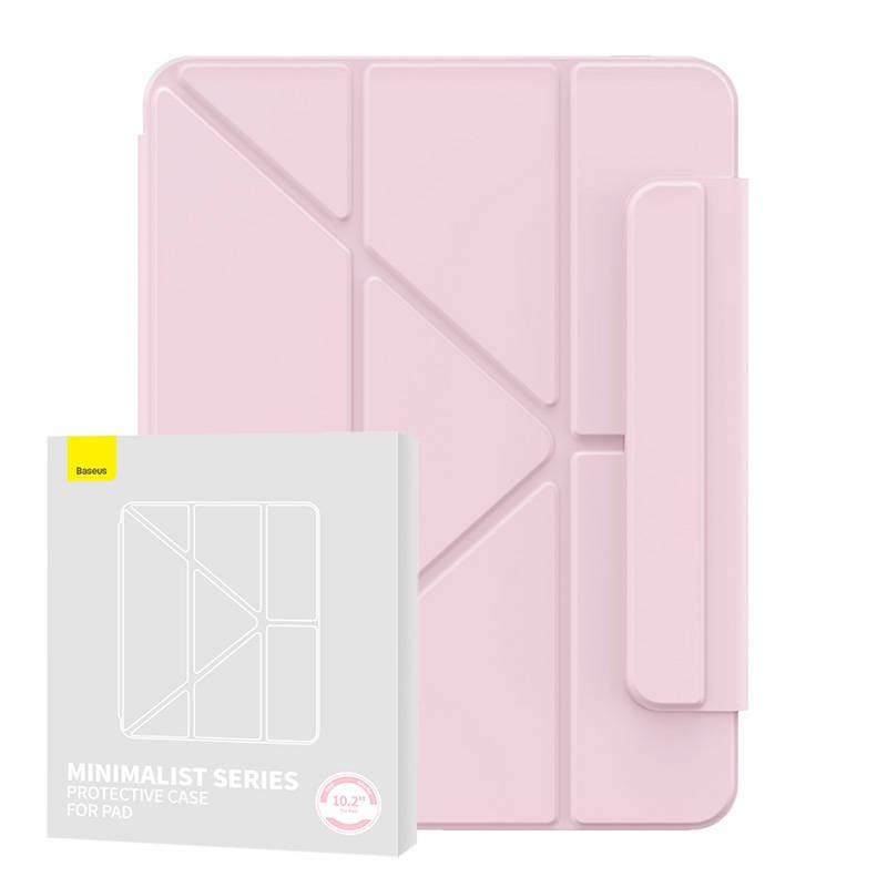 Magnetic Case Baseus Minimalist for Pad 10.2″ (2019/2020/2021) (baby pink)