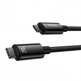 USB-C to USB-C cable Baseus Tungsten Gold 240W 1m (black)