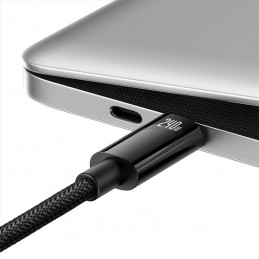 USB-C to USB-C cable Baseus Tungsten Gold 240W 1m (black)