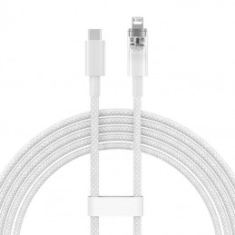 Fast Charging cable Baseus USB-C to Lightning Explorer Series 2m, 20W (white)