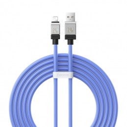 Fast Charging cable Baseus USB-A to Lightning CoolPlay Series 2m, 2.4A (blue)