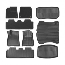 9-Piece Floor Mat for Tesla 3 Baseus T-Space Series (black polypropylene)