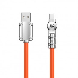 USB to USB-C rotating cable Dudao L24AC 120W 1m (orange)