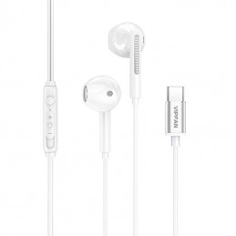 Wired in-ear headphones Vipfan M11, Type C (White)