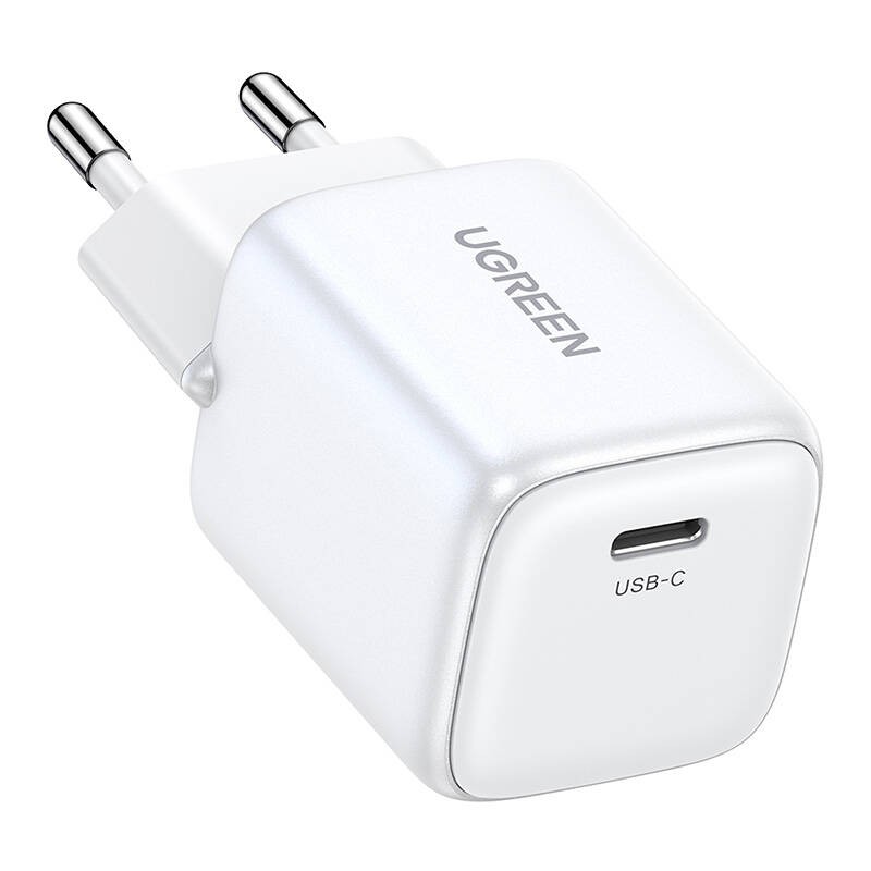 Charger UGREEN 15324 Nexode mini, USB-C, PD3.0, QC4.0, GaN, 20W (white)