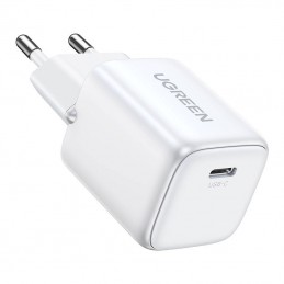 Charger UGREEN 15324 Nexode mini, USB-C, PD3.0, QC4.0, GaN, 20W (white)