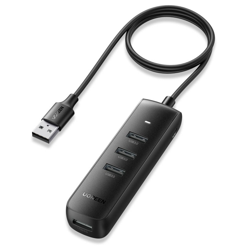 Adapter UGREEN CM416 4in1 USB to 4x USB 1m (black)