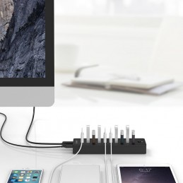 Powered USB Hub Orico 10 in 1 USB 3.0