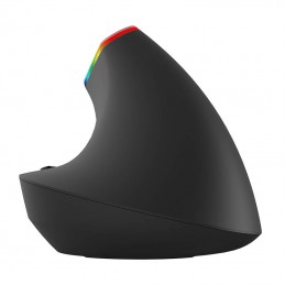 Wireless Vertical Mouse Delux M618C 2.4G 1600DPI RGB (black)