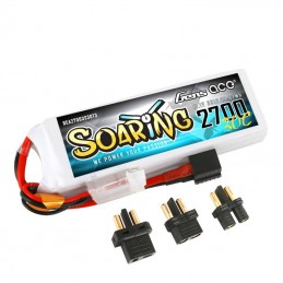 Battery Gens Ace Soaring 2700mAh 11.1V 30C 3S1P z EC3/XT60/T-Plug